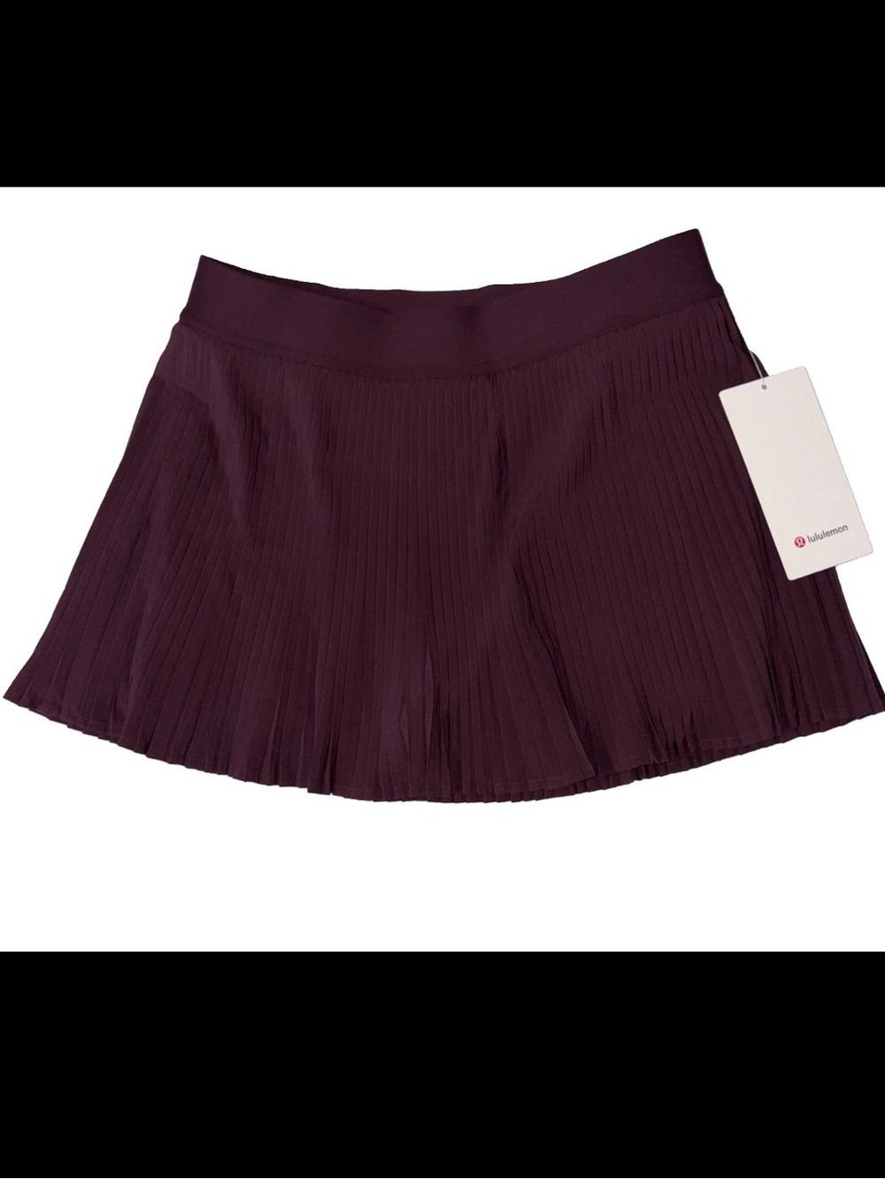 NWT LULULEMON SIZE 8 VARSITY PLEATED HI RISE TENNIS SKIRT GOODNIGHT PLUM $88